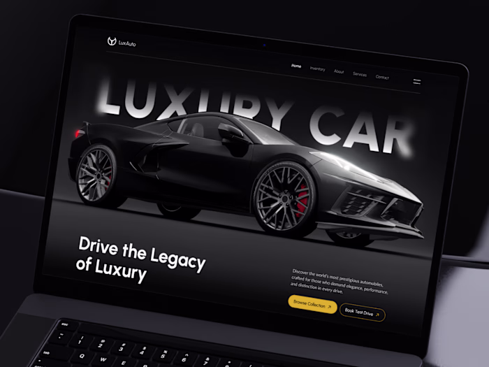 Luxury Car Selling Website Design