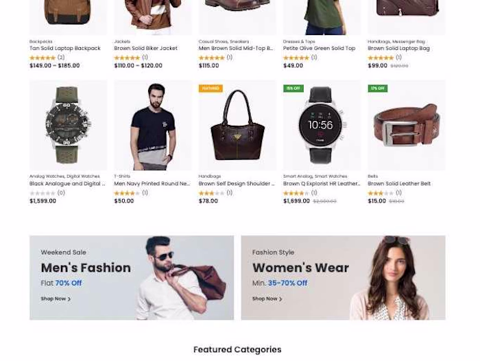 Ecommerce website Design 