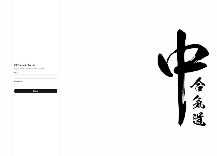 Sign in page for the