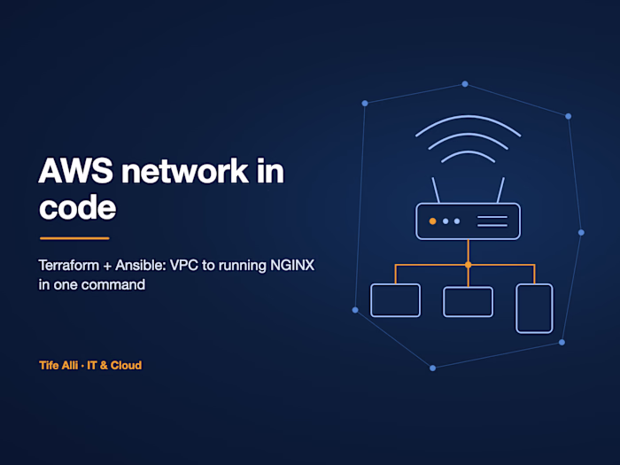 AWS network in code: one