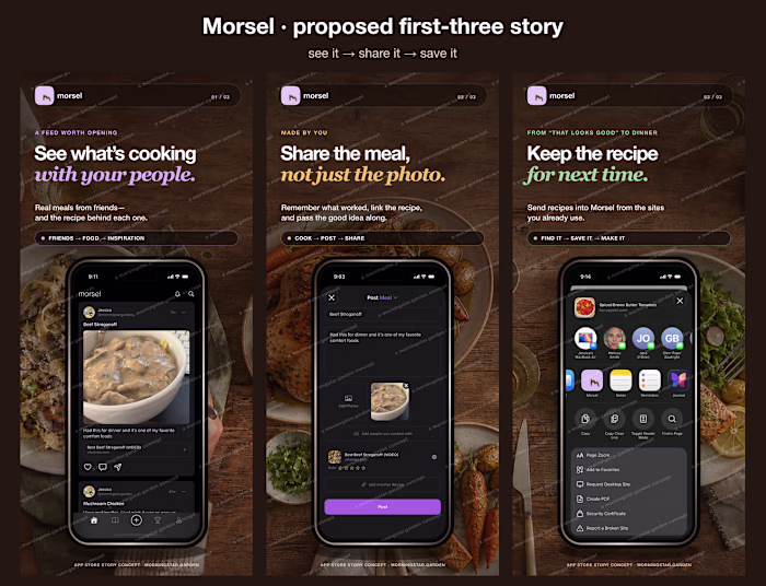 Morsel Social Recipe Sharing —