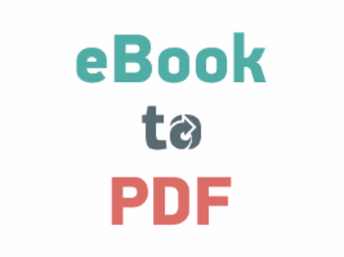 converting eBooks to pdf