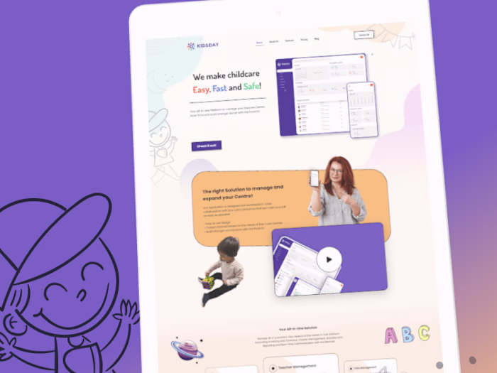 Education Landing App