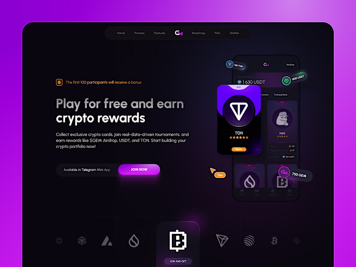 Crypto FinTech Landing Page | UI Design