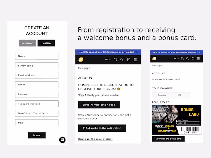 Custom Loyalty Program for Shopify and Offline Stores