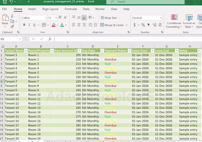I created this Excel-based property