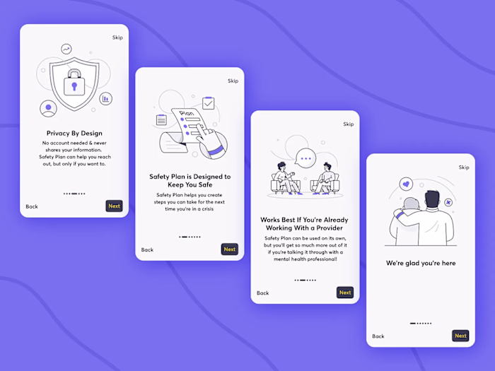 Illustrations & Icons for Safety Plan App