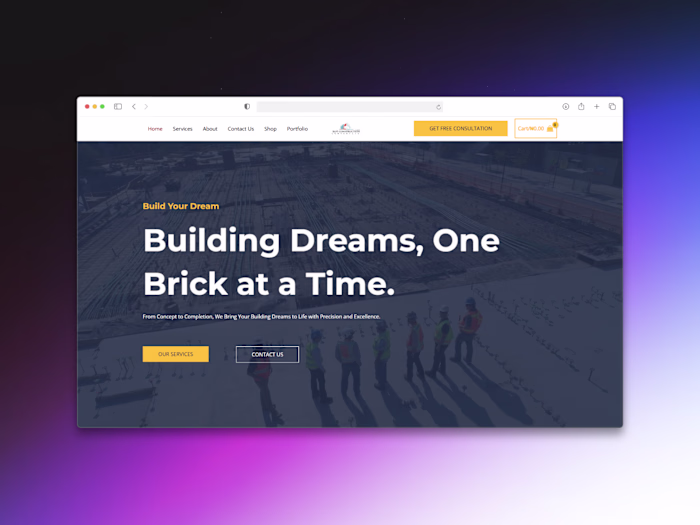 WordPress Construction Project
