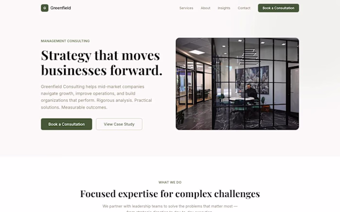 Modern Business Website Design