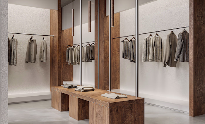 Milan Fashion Boutique | Interior & Storefront CGI