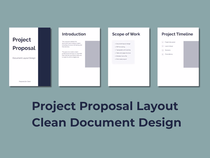 Project Proposal Layout — Clean