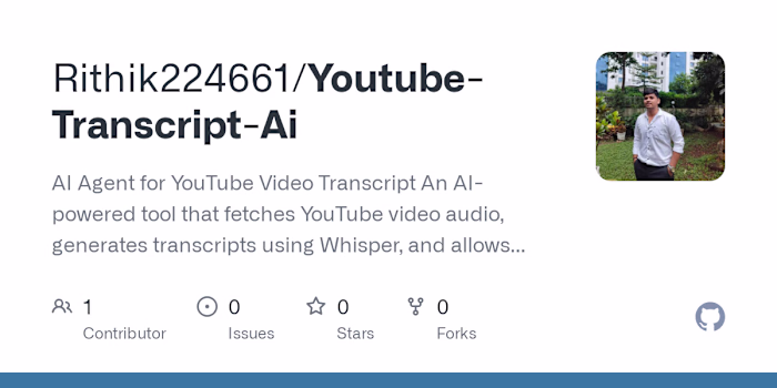 YouTube Video Transcript AI