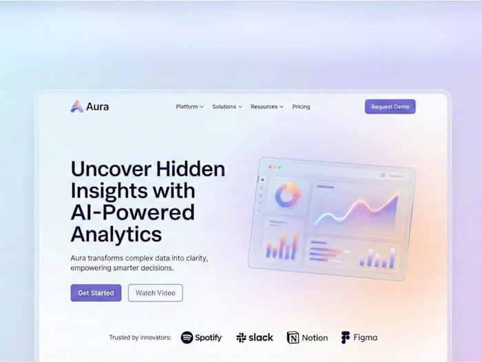 Aura: High-Conversion SaaS Landing Page
The