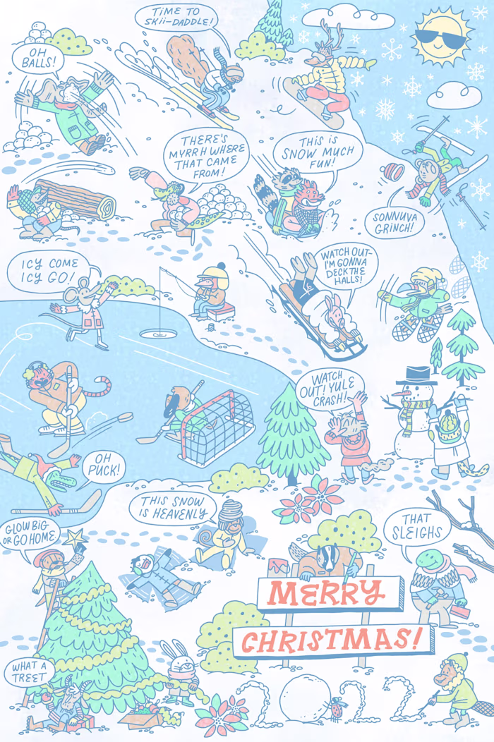 Christmas Puzzle Illustration