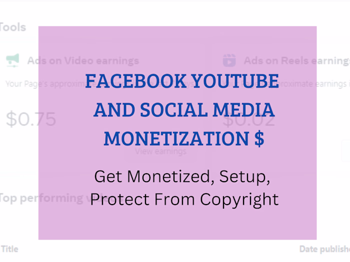 Monetization Strategy for Social Media like Facebook , YouTube