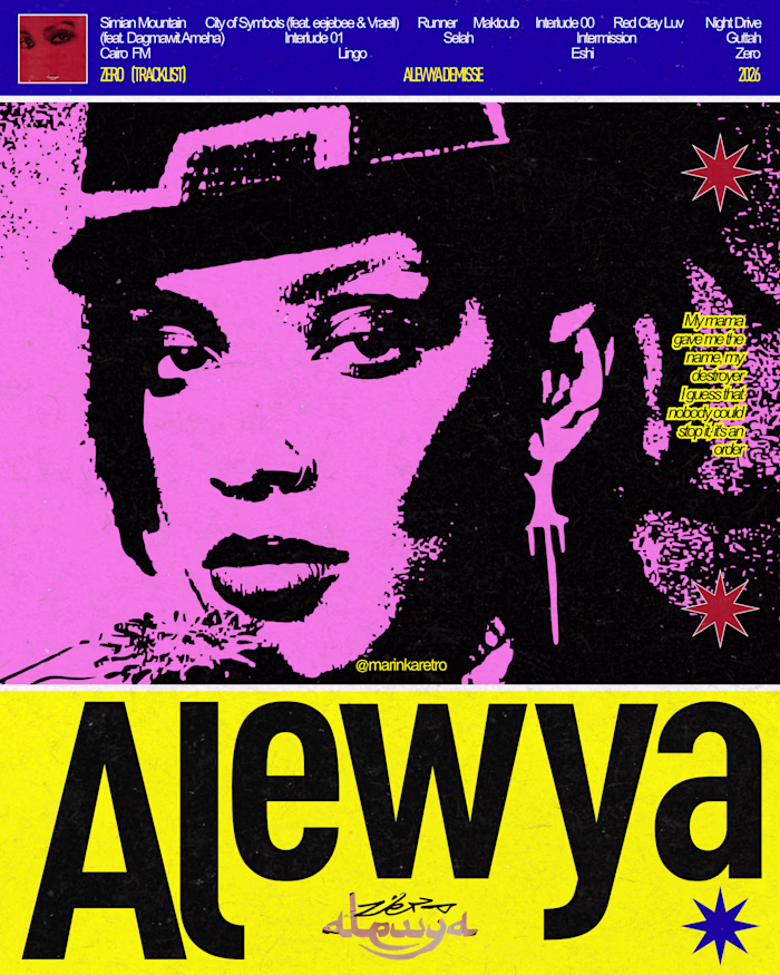 Alewya — Alternative Key Art & Tracklist Poster