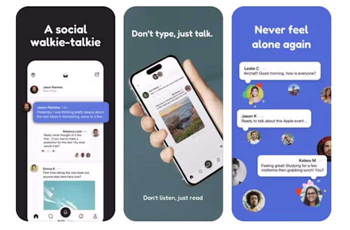Airchat Website and iOS app