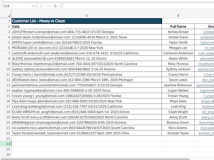 Mock Data Entry Portfolio