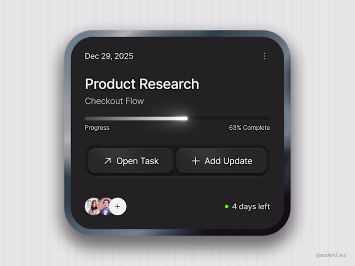 SaaS Dashboard UI Design Exploration