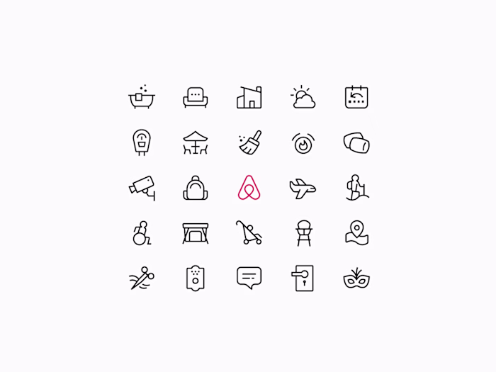 Airbnb Icon Suite Design