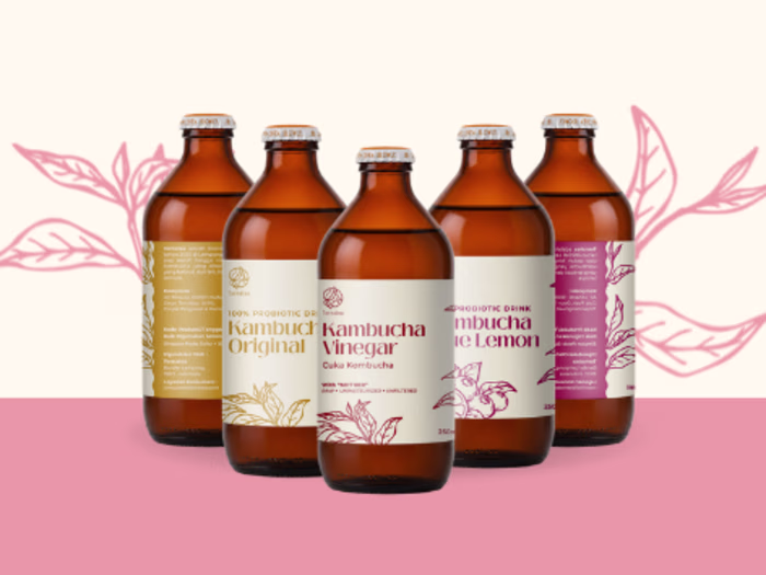 Kambucha Packaging Design - Kombucha Label Design