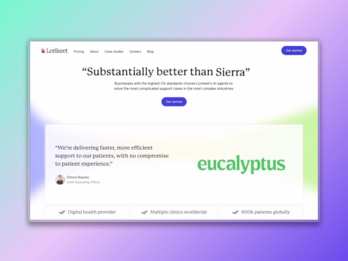 Lorikeet: Marketing site for an AI customer concierge