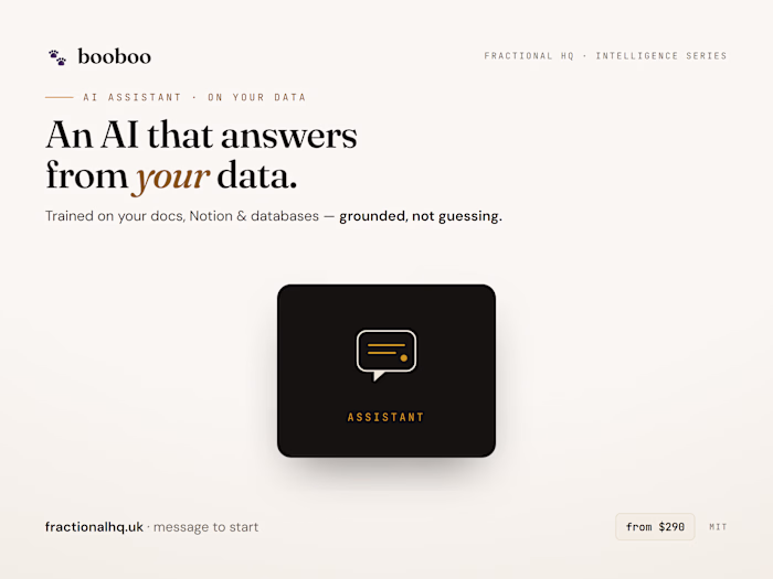 An AI assistant trained on