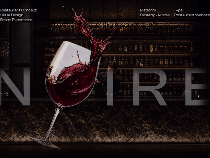 NOIRE — Fine Dining Restaurant Website