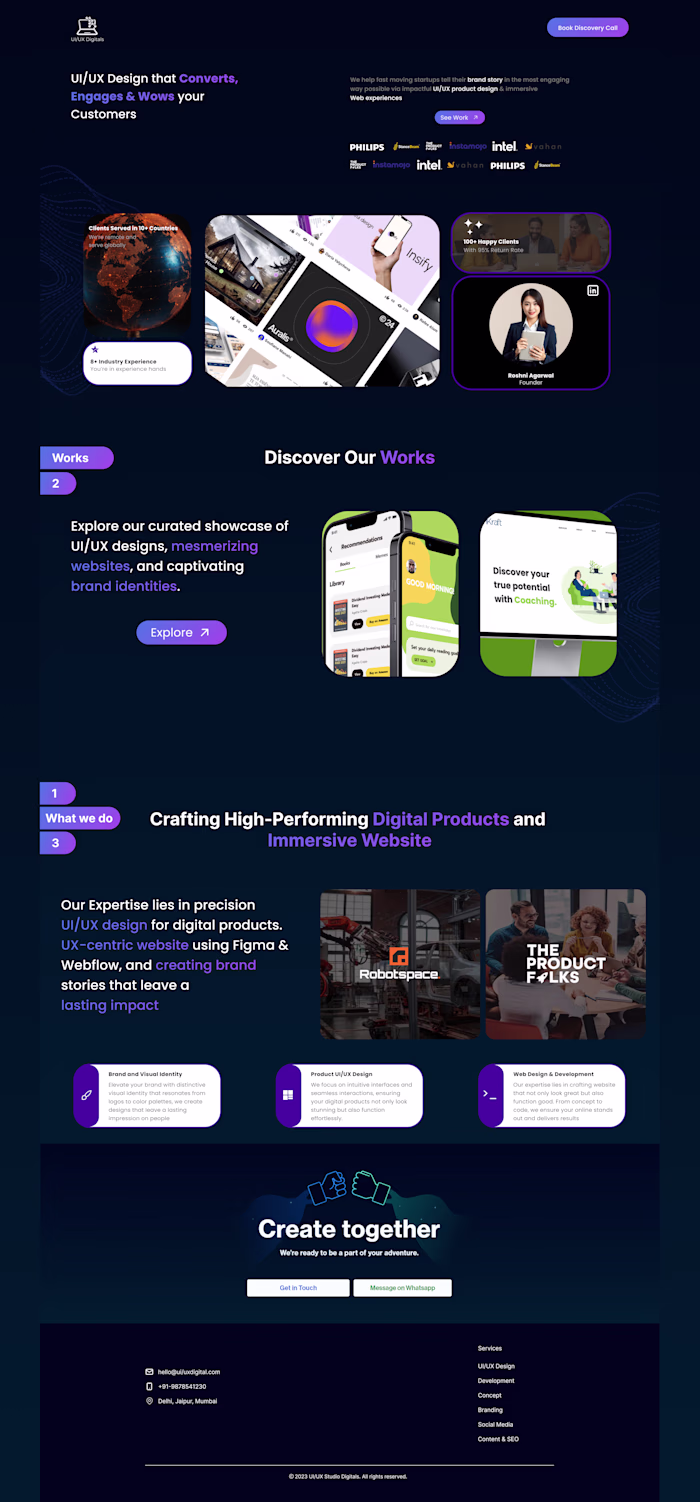 Client's UI/UX Website 