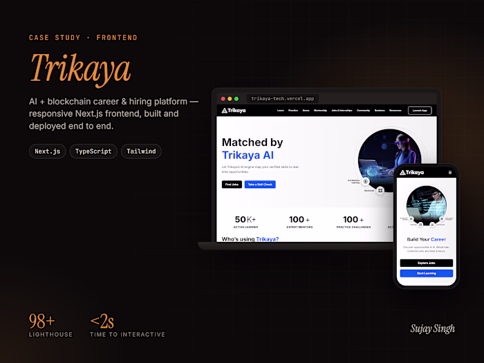 Trikaya — AI + Blockchain Career & Hiring Platform