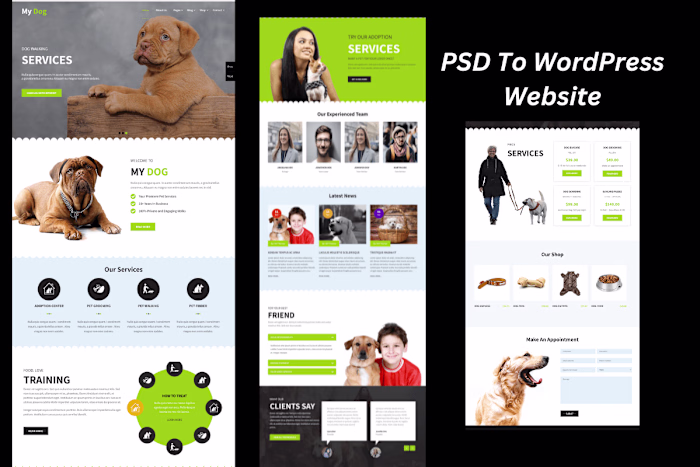 PSD To WordPress Website