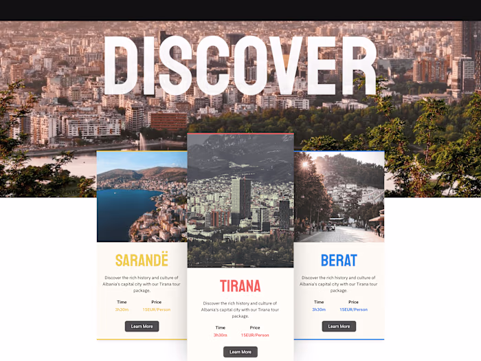 Personal Tour Guide Website