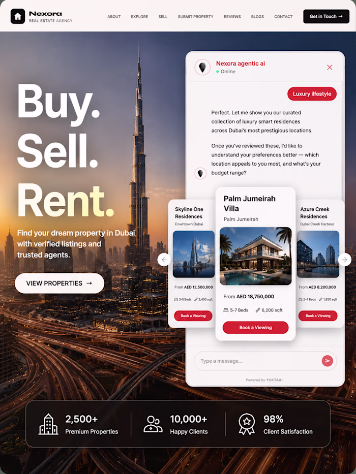 A buyer visits your website