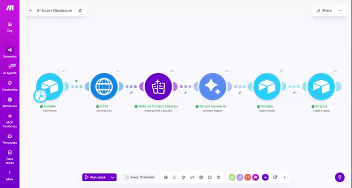 AI Asset Disclosure Automation