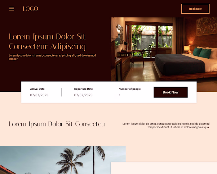 A Luxury Stay, Spa & Dining Web Experience