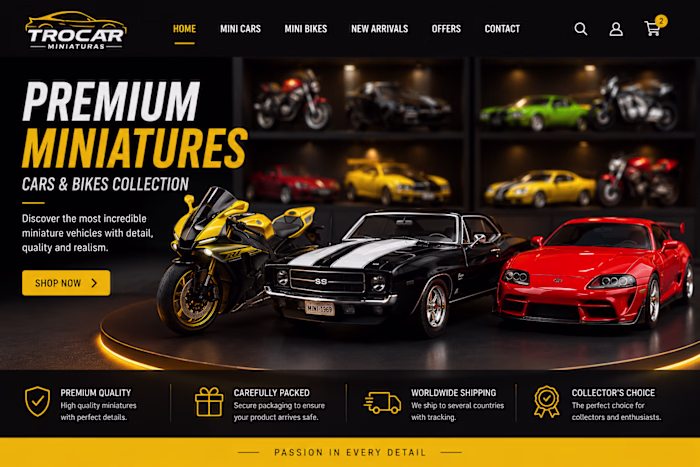 Designed a premium e-commerce website