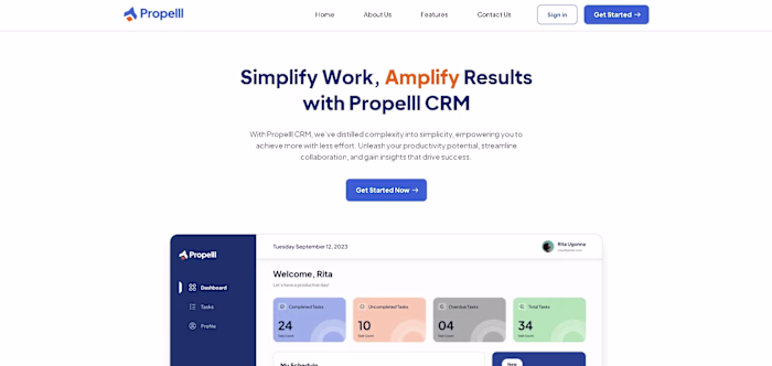 Designed and implemented the marketing landing and core dash...
