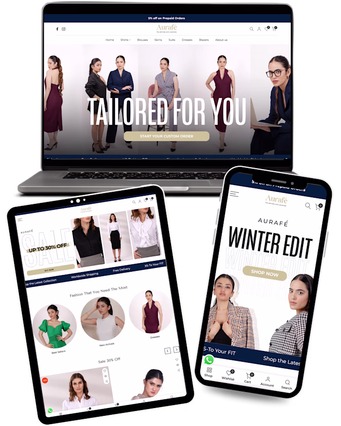 Fashion Clothing Brand Shopify Website