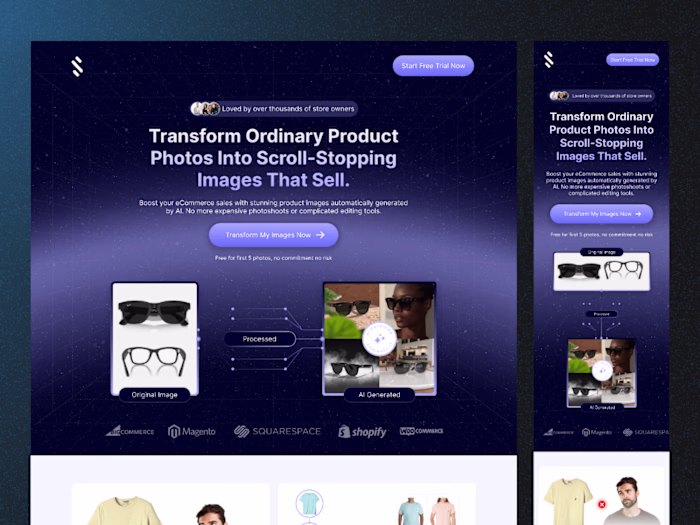 Homepage Design for Saas Project