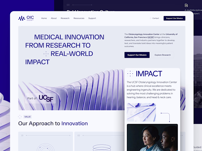 UCSF OIC Visual Identity and Digital Experience