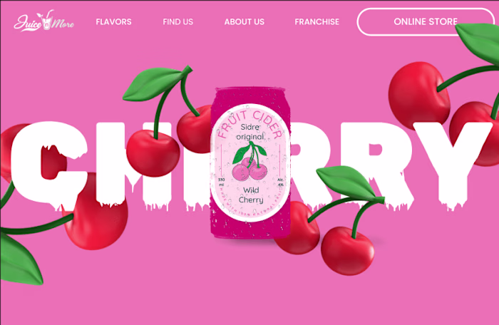 Animated Slider for JuiceMore Cider