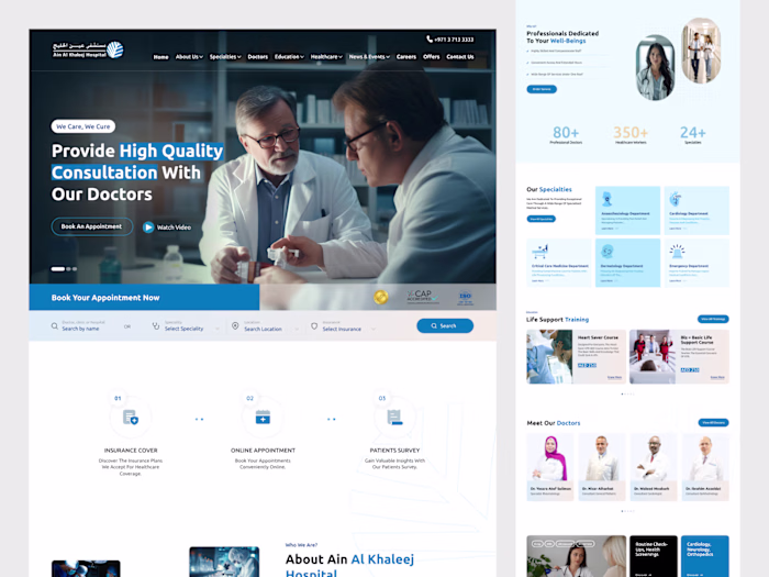 Healthcare Website Design
Designed a comprehensive
