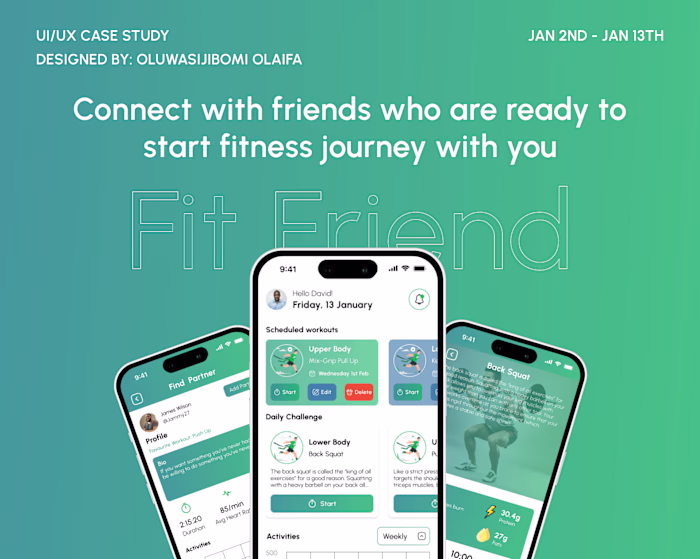 Fit Friend Case Study :: Behance