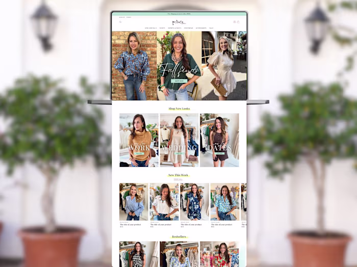 Private Gallery Boutique Shopify Storefront Design