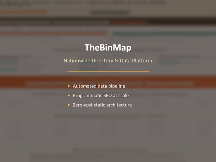TheBinMap is a 528-page nationwide