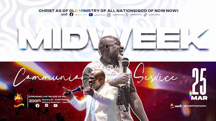 Communion service flier design for