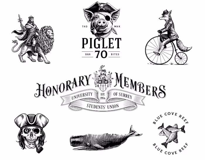 Engraved Worlds: Vintage Logos & Lettering Collection