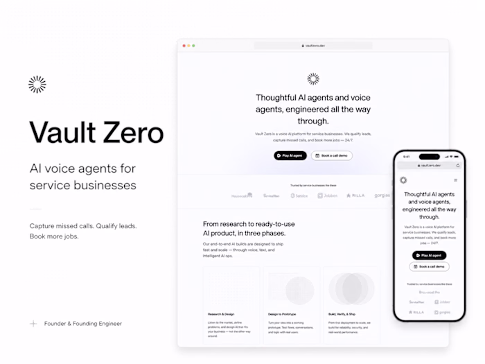 Vault Zero — AI voice