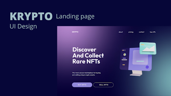 KRYPTO landing page