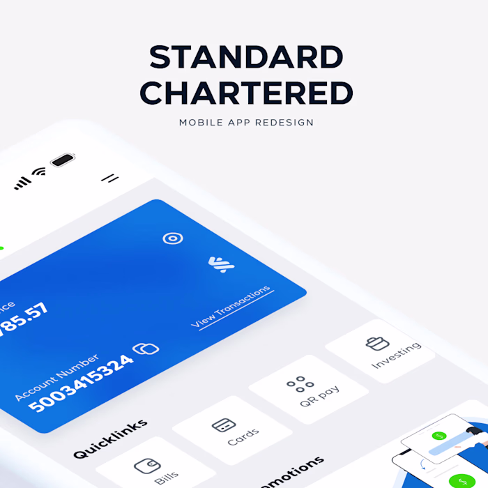 Standard Chartered Mobile App Redesign